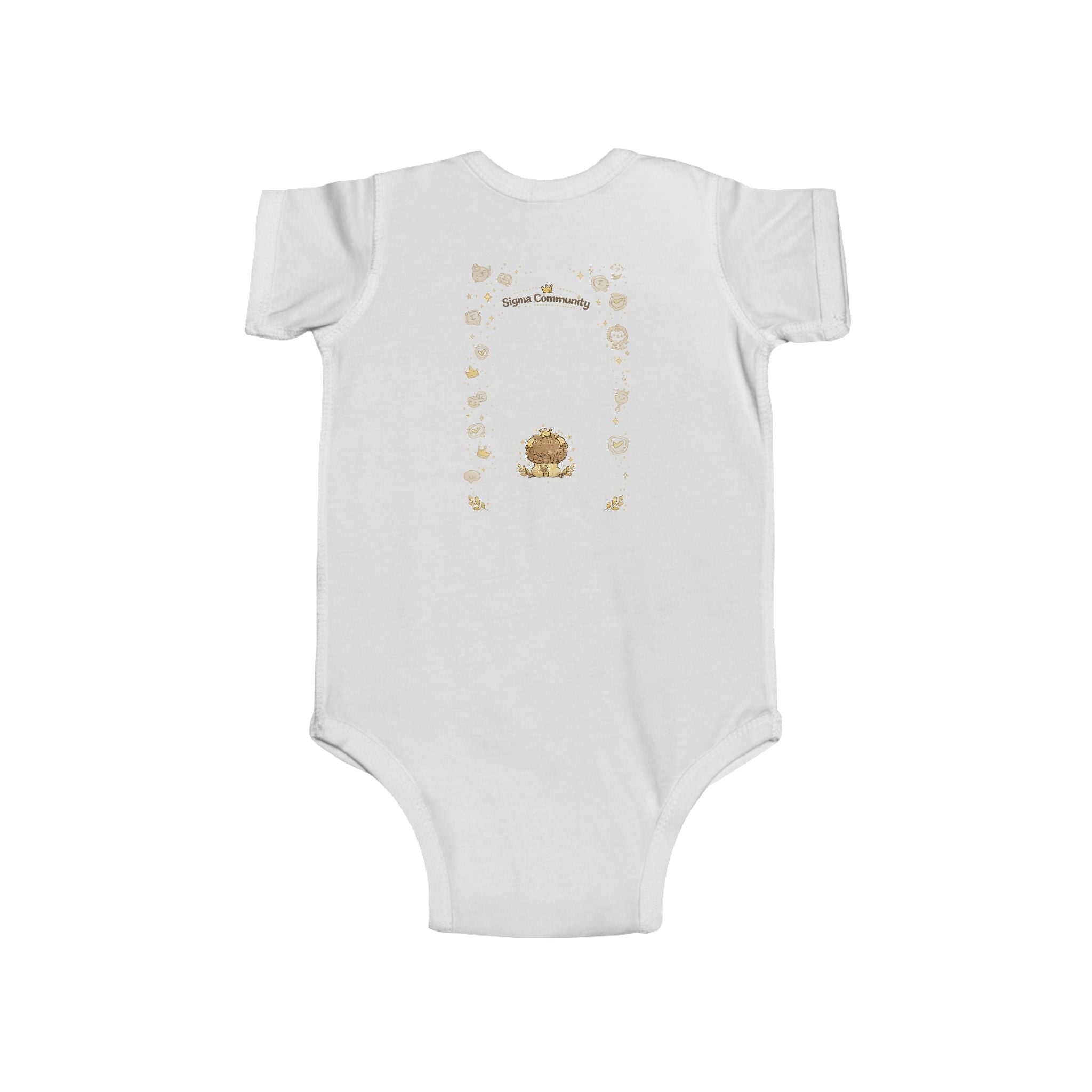 Baby Bodysuit, ’Little Sigma’ Lion Infant Onesie (Cute Nursery Gift) - Kids clothes