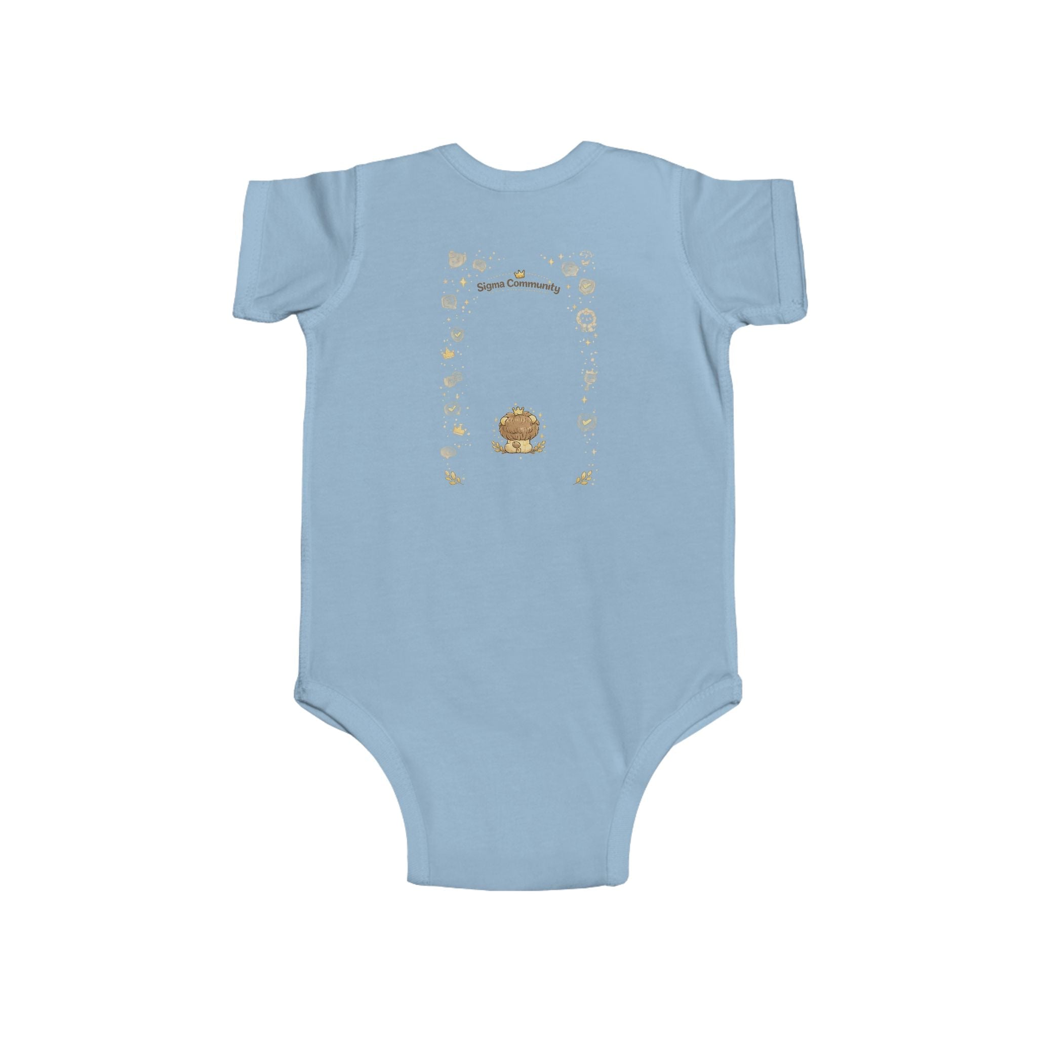 Baby Bodysuit, ’Little Sigma’ Lion Infant Onesie (Cute Nursery Gift) - Kids clothes