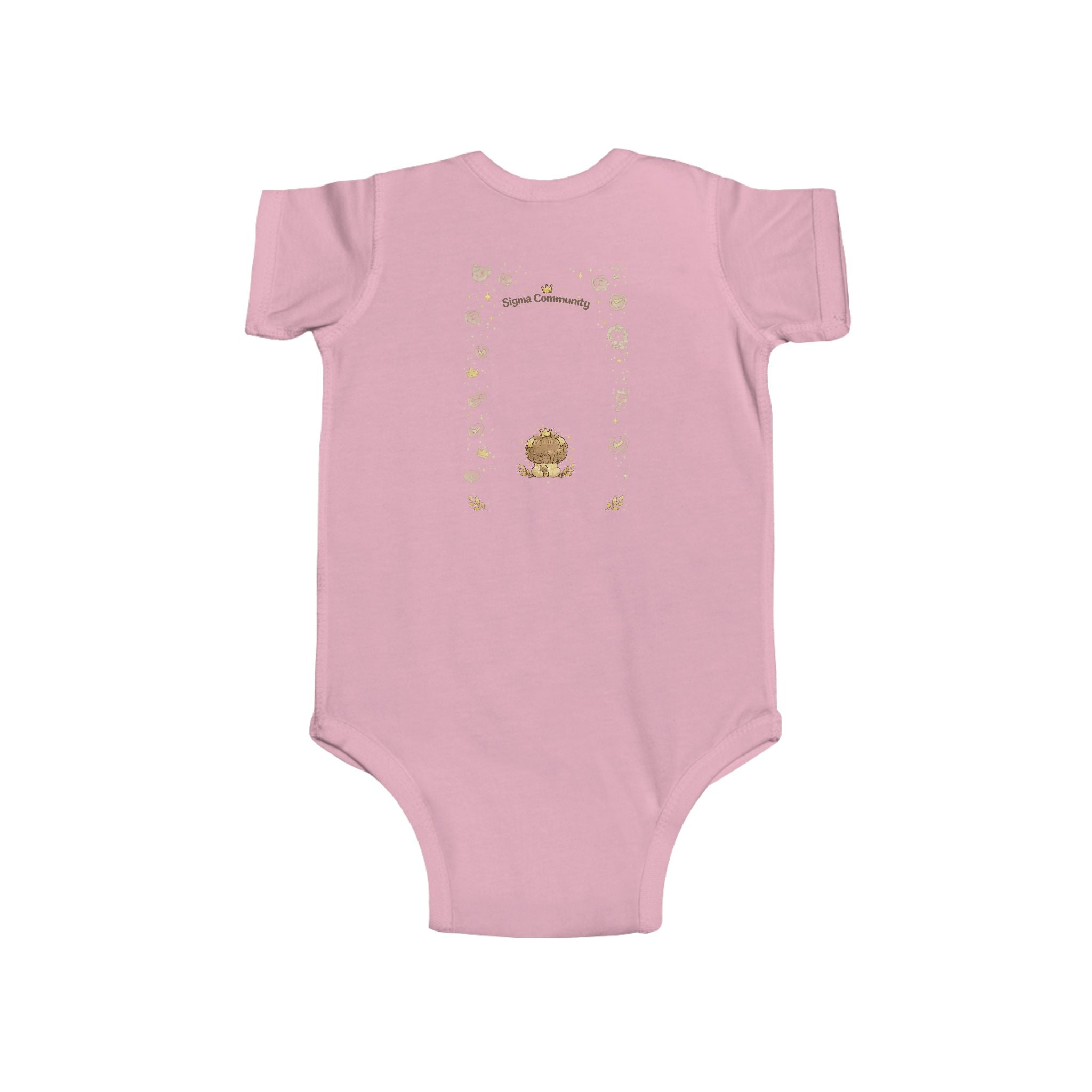 Baby Bodysuit, ’Little Sigma’ Lion Infant Onesie (Cute Nursery Gift) - Kids clothes