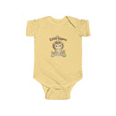 Baby Bodysuit, ’Little Sigma’ Lion Infant Onesie (Cute Nursery Gift) - Butter / NB (0-3M) - Kids clothes