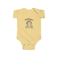 Baby Bodysuit, ’Little Sigma’ Lion Infant Onesie (Cute Nursery Gift) - Butter / NB (0-3M) - Kids clothes
