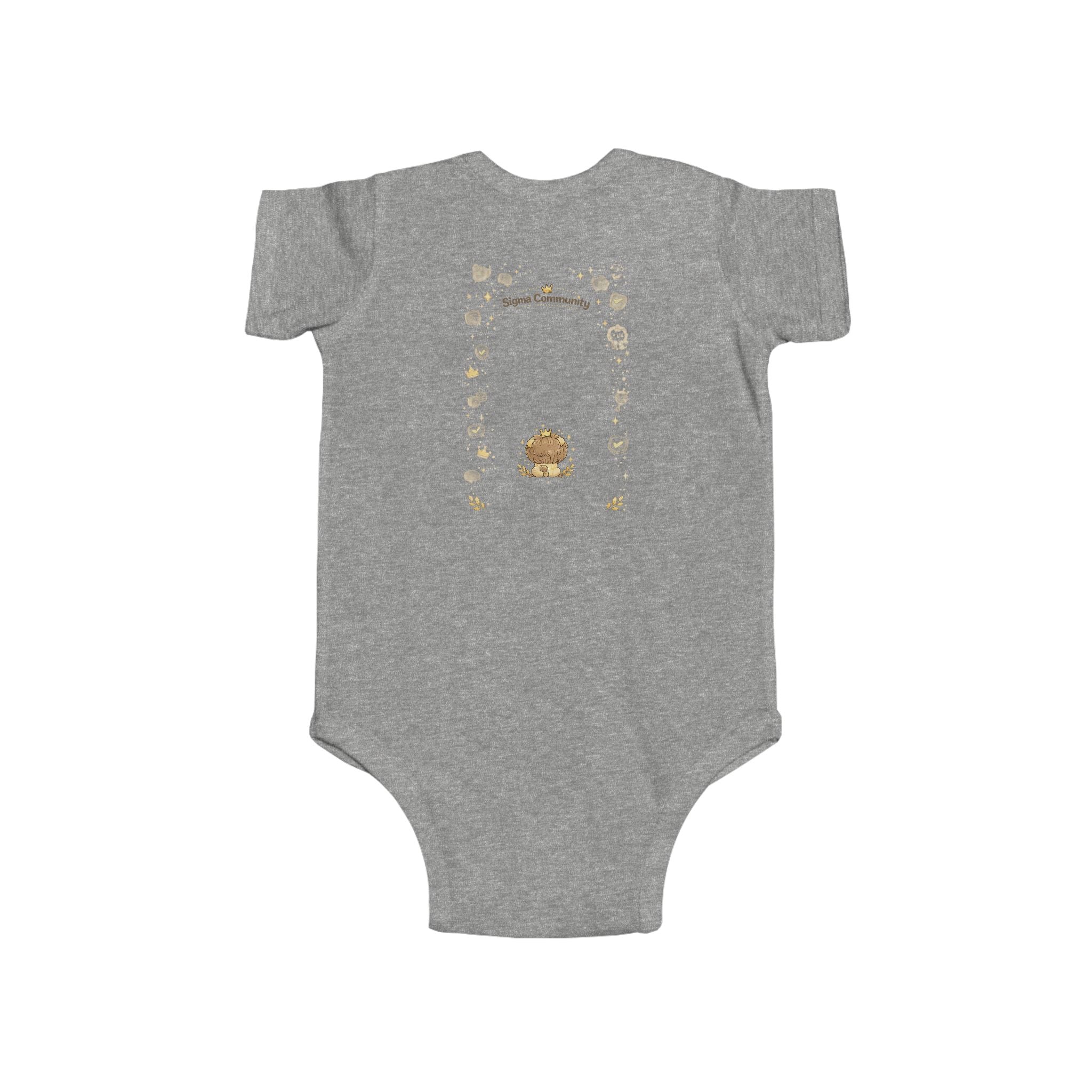 Baby Bodysuit, ’Little Sigma’ Lion Infant Onesie (Cute Nursery Gift) - Kids clothes