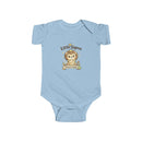 Baby Bodysuit, ’Little Sigma’ Lion Infant Onesie (Cute Nursery Gift) - Light Blue / NB (0-3M) - Kids clothes