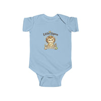 Baby Bodysuit, ’Little Sigma’ Lion Infant Onesie (Cute Nursery Gift) - Light Blue / NB (0-3M) - Kids clothes