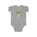 Baby Bodysuit, ’Little Sigma’ Lion Infant Onesie (Cute Nursery Gift) - Heather / NB (0-3M) - Kids clothes