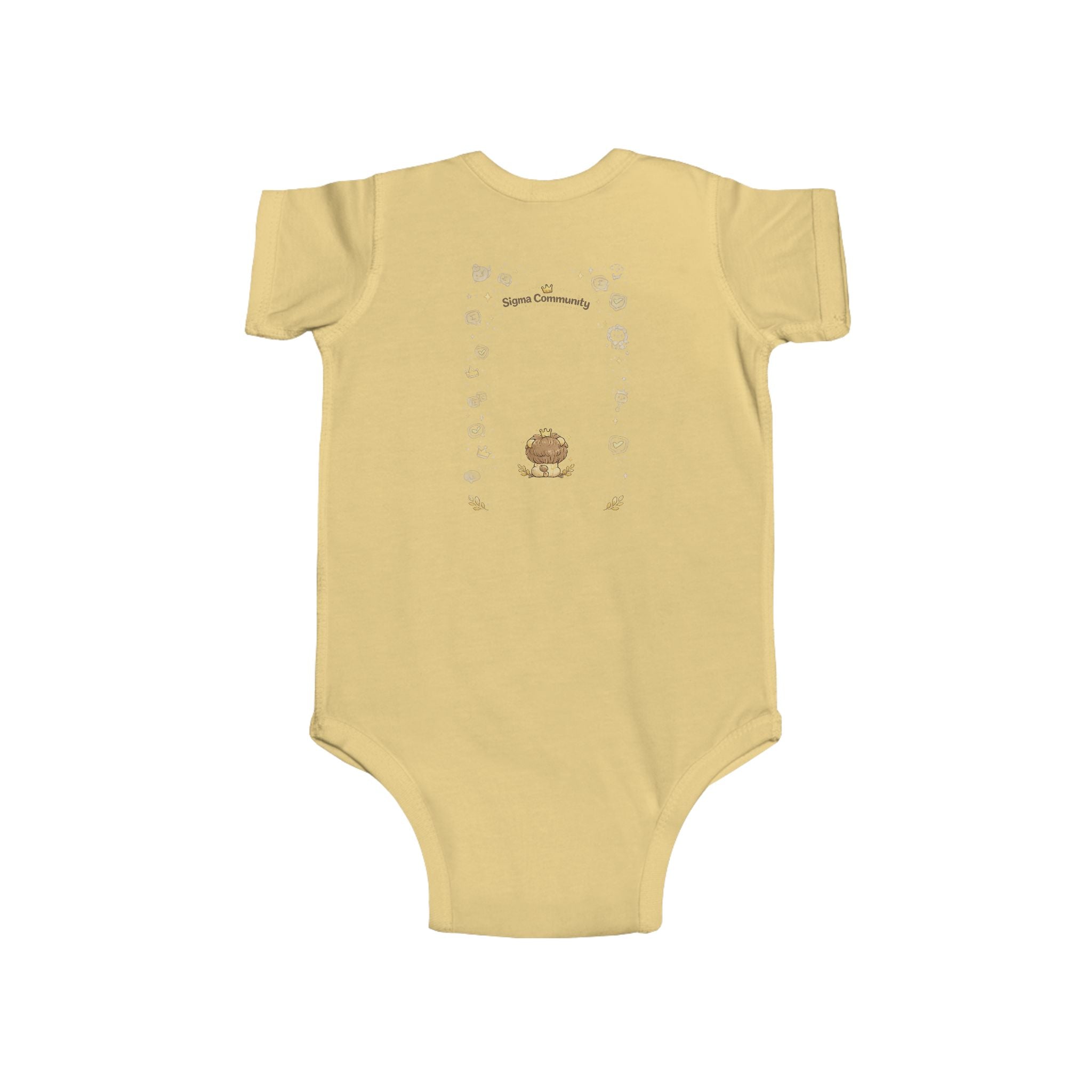 Baby Bodysuit, ’Little Sigma’ Lion Infant Onesie (Cute Nursery Gift) - Kids clothes