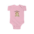 Baby Bodysuit, ’Little Sigma’ Lion Infant Onesie (Cute Nursery Gift) - Pink / NB (0-3M) - Kids clothes