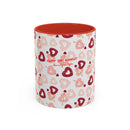 Heart Pattern Coffee Mug – ’Enjoy the Moment’ Accent 11/15oz - Mug