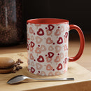 Heart Pattern Coffee Mug – ’Enjoy the Moment’ Accent 11/15oz - Mug
