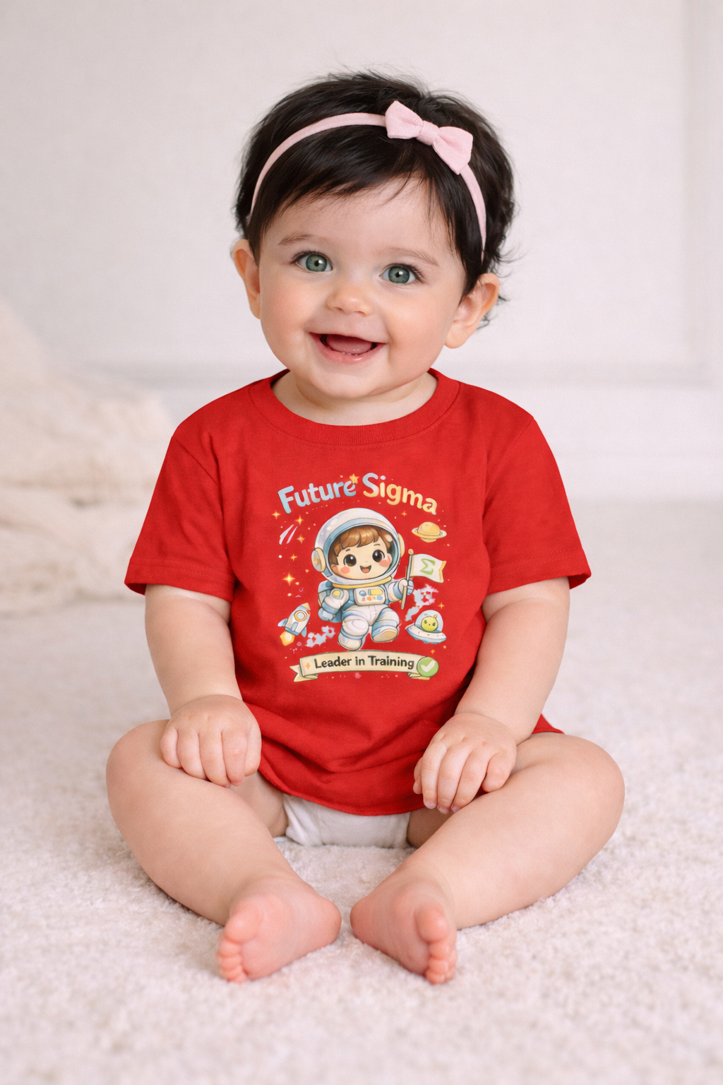 Infant Tee — "Future Scientist: Leader in Training" Cute Space Baby T‑Shirt