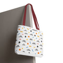 Motivational Pattern Tote Bag, Stay Focused Reusable Shopper - Bags